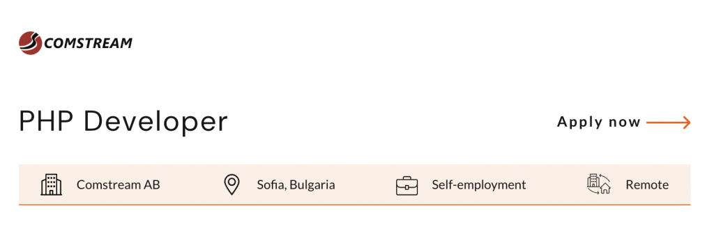 PHP Developer job description