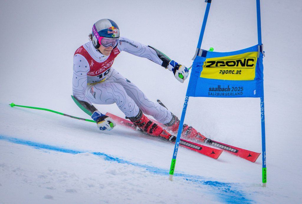Lucas Pinheiro Braathen from Brazil during the Alpine skiing World Championships 2025 in Austria