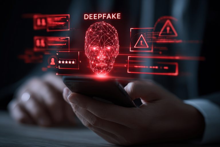 Concept representing the rise of AI-powered job applicant scams in tech