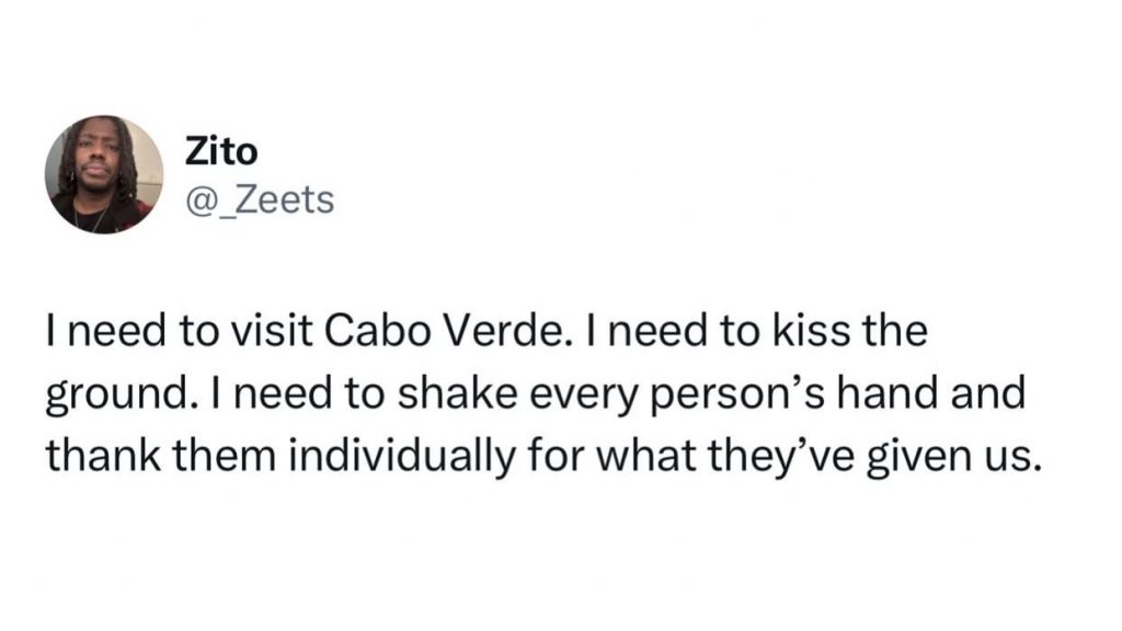 tweet about Cape Verde during the FIFA World Cup 2026
