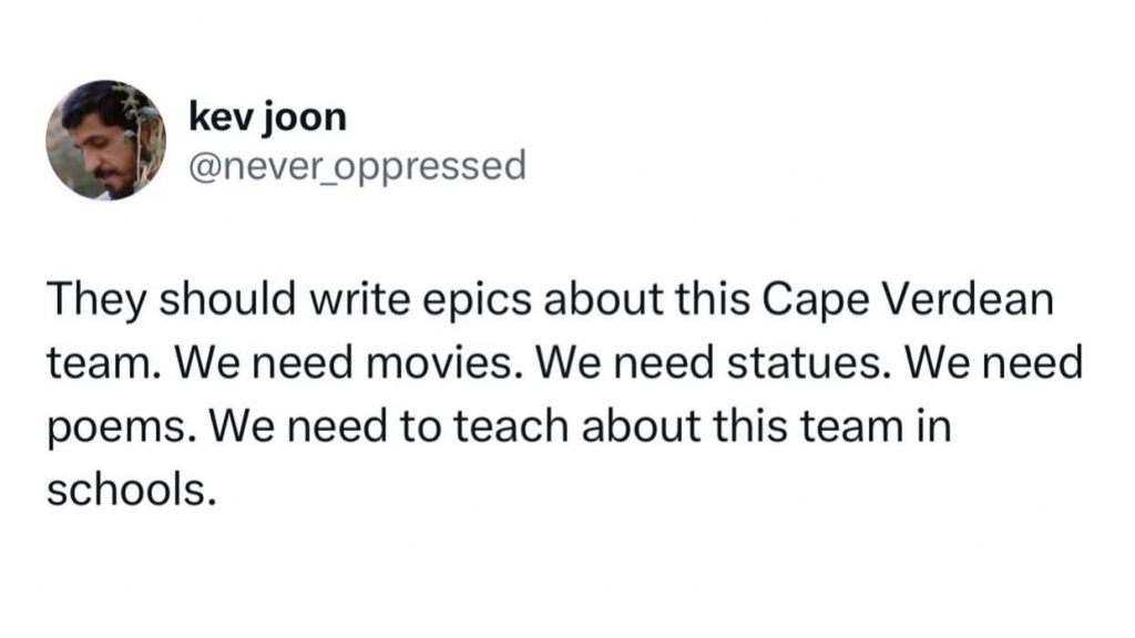 tweet about Cape Verde during the FIFA World Cup 2026