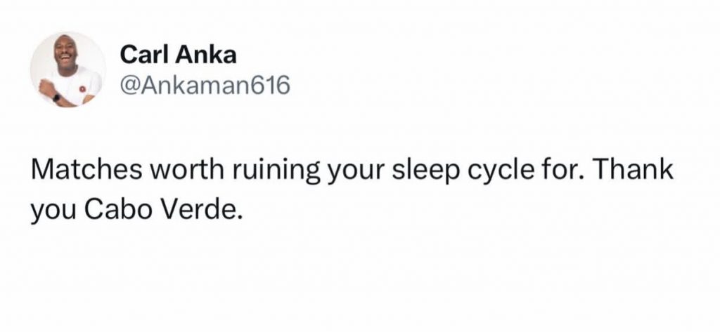 tweet about Cape Verde during the FIFA World Cup 2026